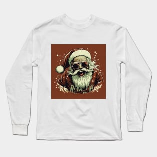 Santa Claus cool t-shirt design Long Sleeve T-Shirt